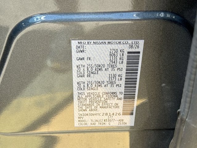 2026 Nissan Pathfinder Platinum