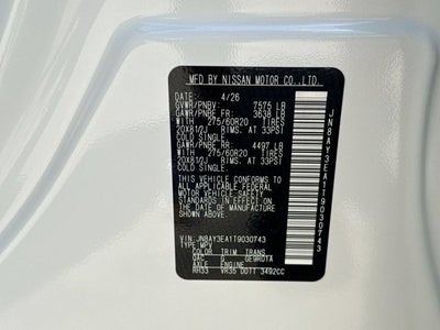 2026 Nissan Armada Platinum