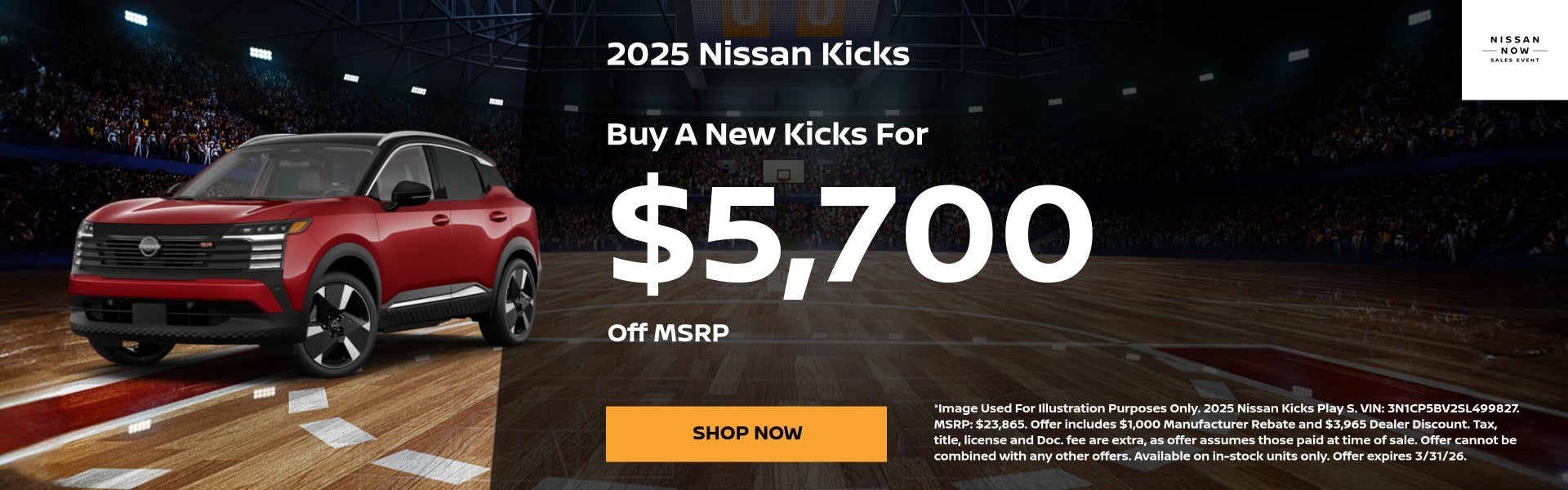 Kicks Special Offers