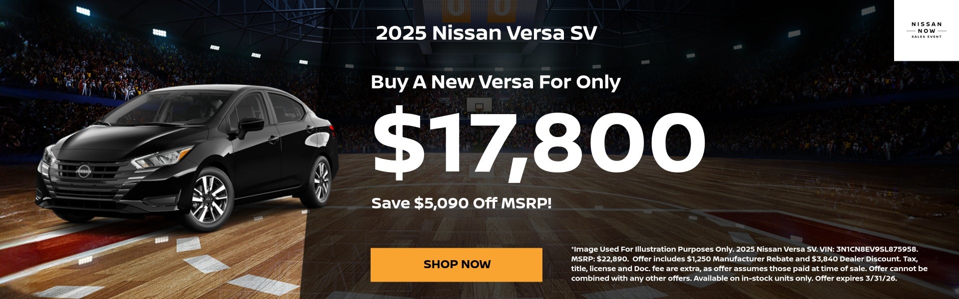 Versa Special Offers
