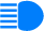 High beam indicator light (blue)